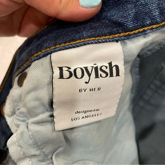 Anthropologie Boyish Blake Mid Rise Cropped Skinny Jeans in Philadelphia Story - Picture 13 of 14